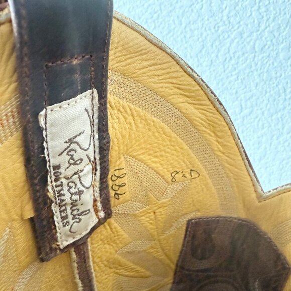 NEW Rod Patrick Mens Cowboy Boots Size 8.5D Perro Loco Brown Western Square Toe - Picture 10 of 12